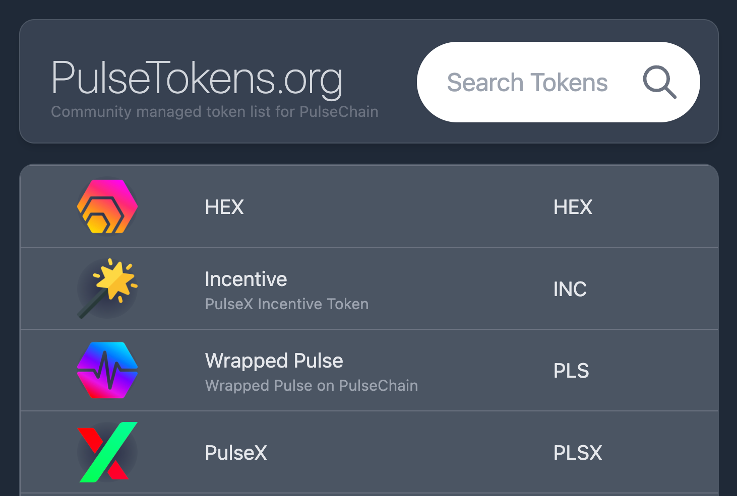 Pulse Tokens on Pulse Chain